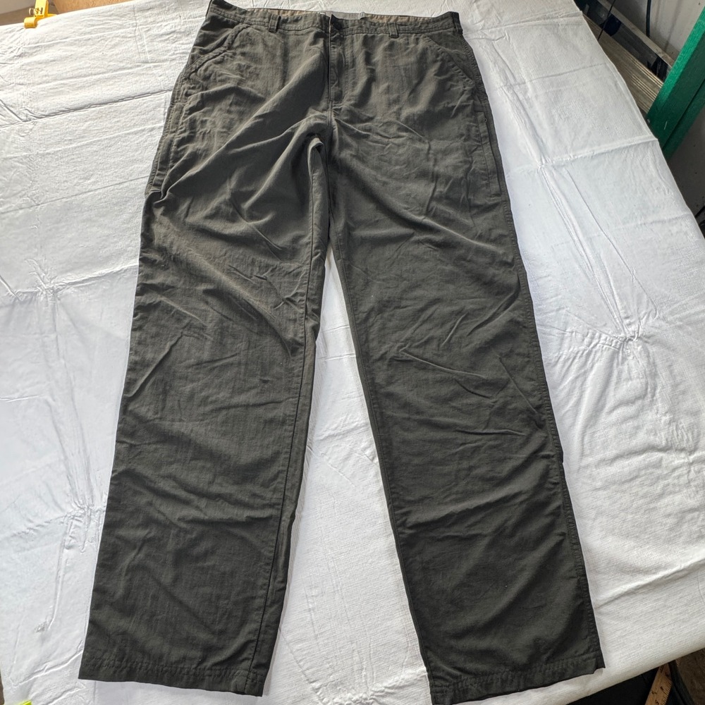 LL Bean Favorite Fit Elastic Waist Pants Gray Womens 18W - Picture 2 of 11